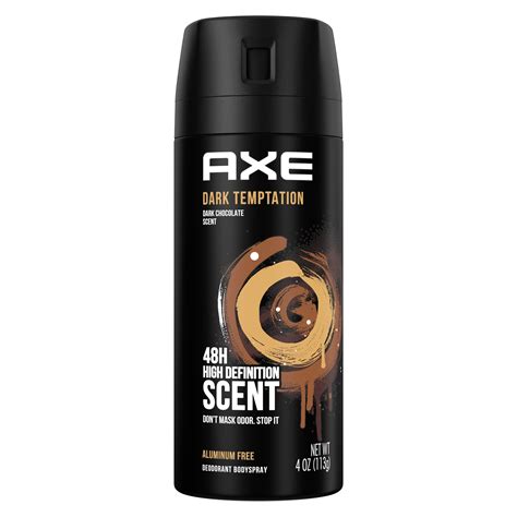 axe dark temptation deodorant spray.